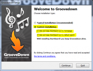 groovedown install