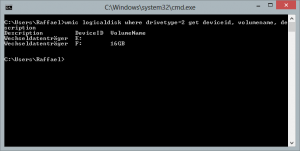 Show all drives in CMD