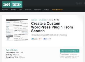 wordpress plugin tutorial