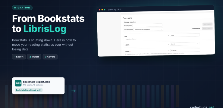 From Bookstats to LibrisLog: How to Migrate Your Reading Statistics